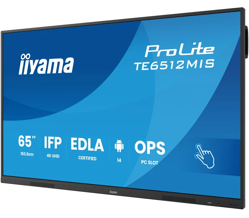 monitor-interaktywny-iiyama-te6512mis-b4ag-65-va-dled-4k-8128gb-iiware13e-android14-edla-wifi6-lan-dms-247 (2) iiyama ProLite TE6512MIS-B4AG 65"