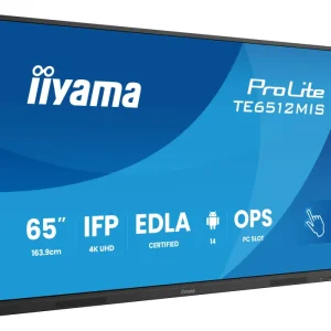monitor-interaktywny-iiyama-te6512mis-b4ag-65-va-dled-4k-8128gb-iiware13e-android14-edla-wifi6-lan-dms-247 iiyama ProLite TE6512MIS-B4AG 65"
