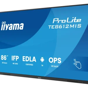 monitor-interaktywny-iiyama-te8612mis-b4ag-86-ips-led-4k-8128gb-iiware13e-android14-edla-wifi6-lan-dms-247 (3) iiyama ProLite TE8612MIS-B4AG 86"
