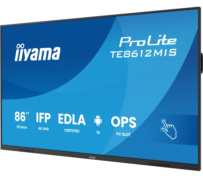 monitor-interaktywny-iiyama-te8612mis-b4ag-86-ips-led-4k-8128gb-iiware13e-android14-edla-wifi6-lan-dms-247 (3) iiyama ProLite TE8612MIS-B4AG 86"