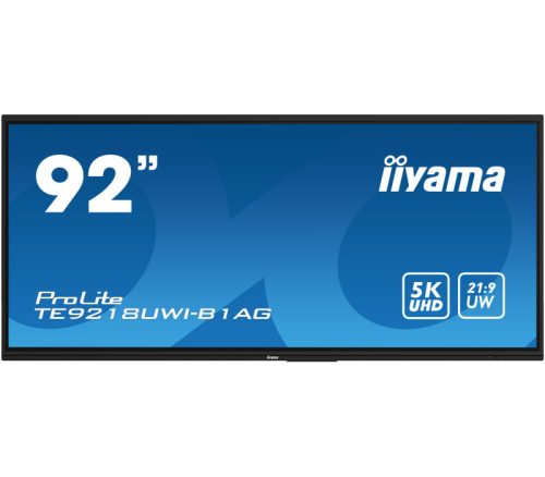 Ultraszeroki monitor interaktywny iiyama ProLite TE9218UWI-B1AG 92" 5K