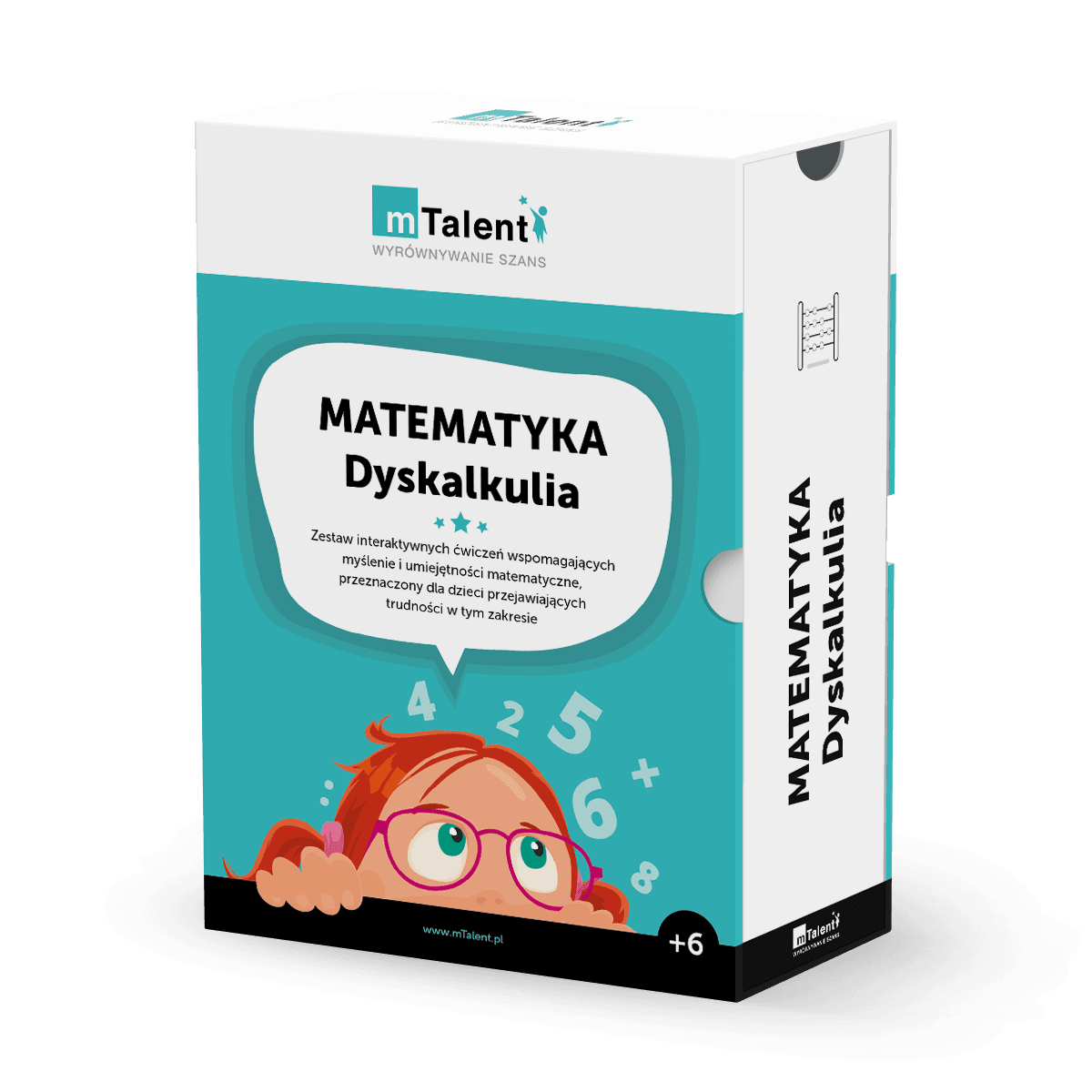 mTalent Matematyka. Dyskalkulia 2 mTalent Matematyka. Dyskalkulia – wizualizacja pudełka