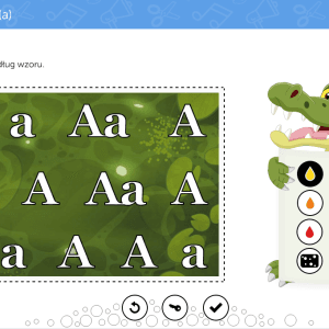 Screenshot 2023-02-01 at 10-31-20 Litera A (a) - mauthor.com mTalent Czytanie. Litery