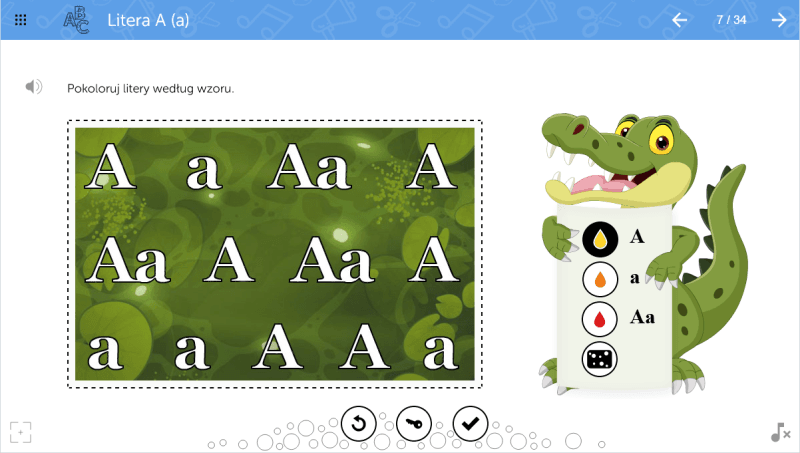 Screenshot 2023-02-01 at 10-31-20 Litera A (a) - mauthor.com mTalent Czytanie. Litery
