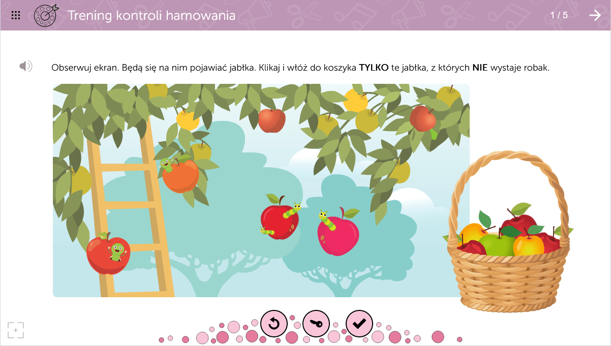 mTalent ADHD 4 Przykładowe ćwiczenie – selekcja bodźców