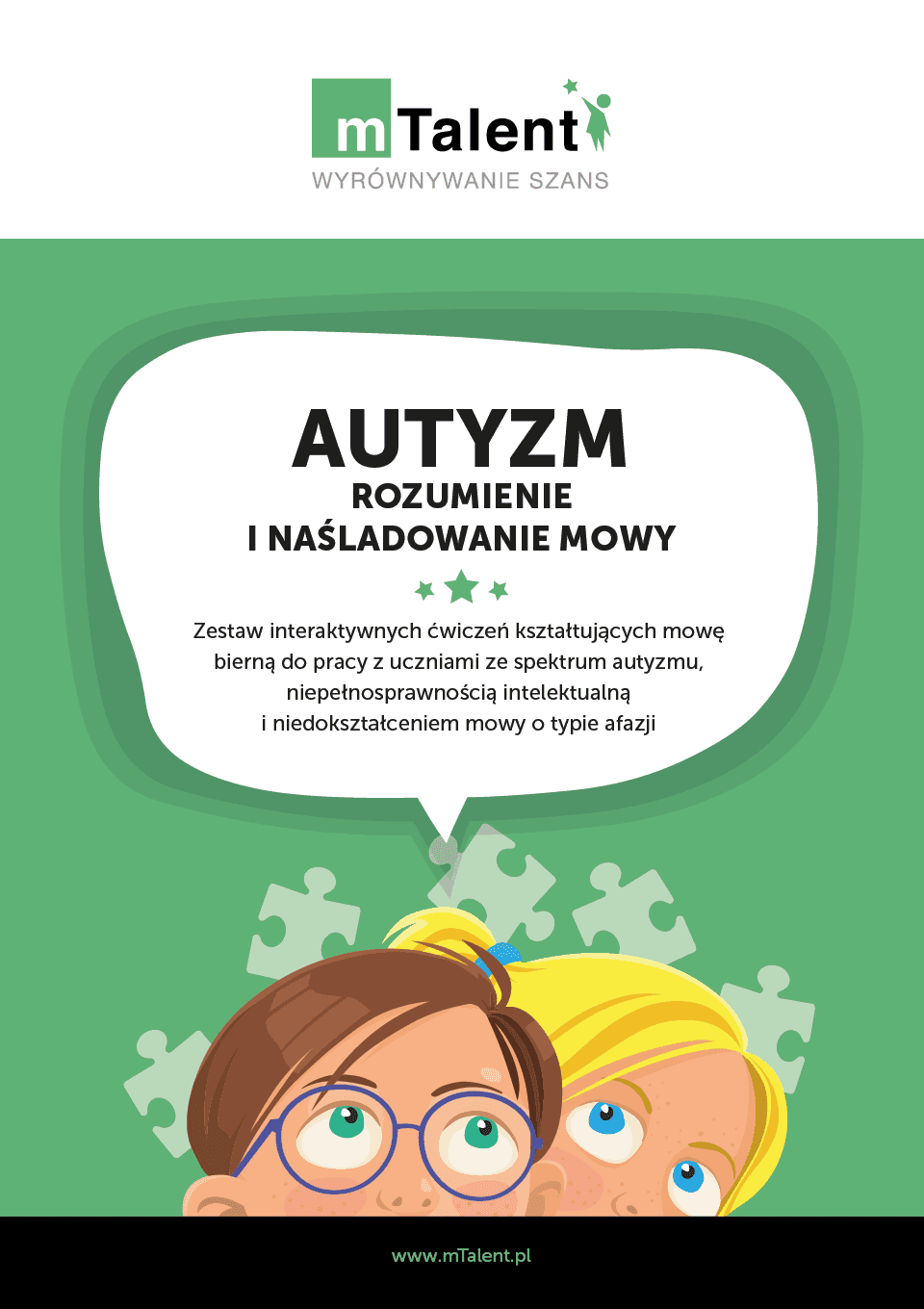 mTalent Autyzm. Rozumienie i naśladowanie mowy 4 Okładka programu – Rozumienie i naśladowanie mowy