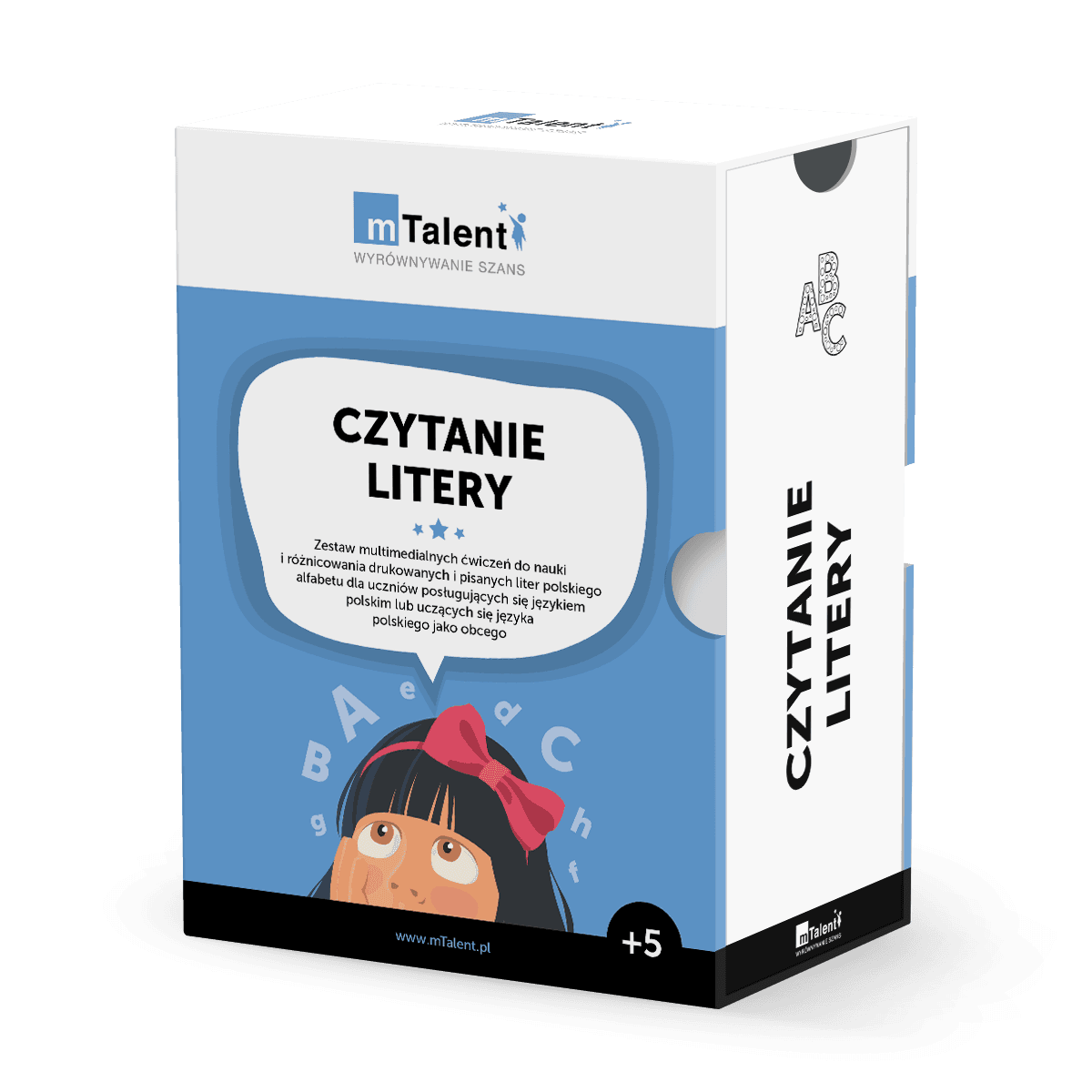 mTalent Czytanie. Litery 2 mTalent Czytanie. Litery – wizualizacja zestawu