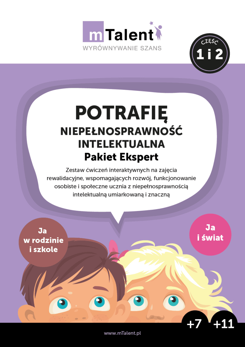 mTalent Potrafię. Niepełnosprawność intelektualna – Pakiet Ekspert (cz. 1 i cz. 2)