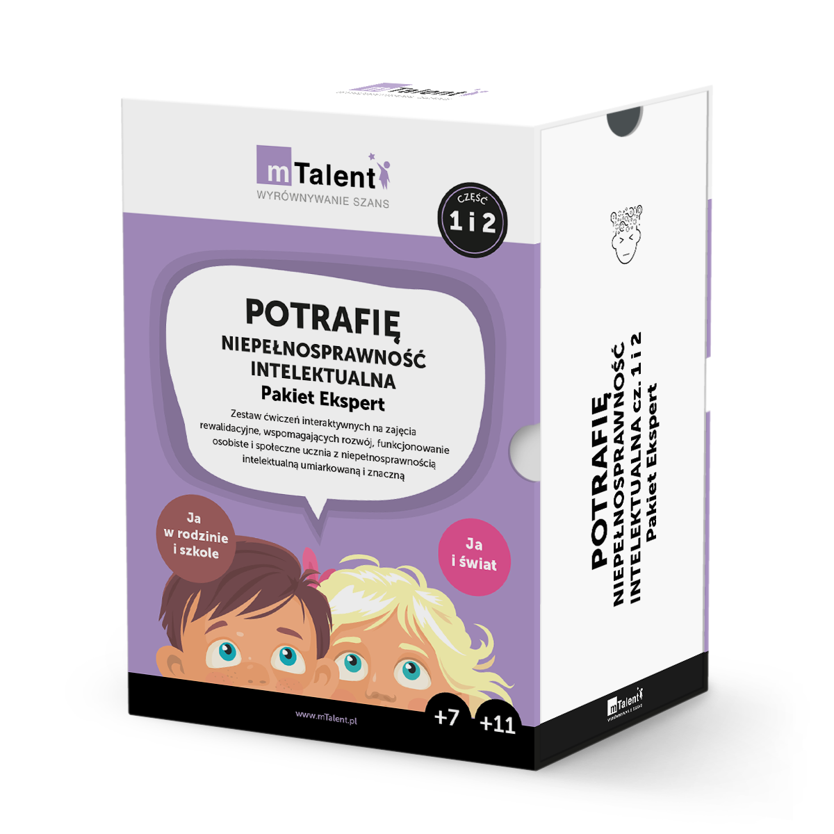 mTalent Potrafię. Niepełnosprawność intelektualna – Pakiet Ekspert (cz. 1 i cz. 2) 2 mTalent Potrafię – Pakiet Ekspert (cz. 1 i 2) – wizualizacja zestawu
