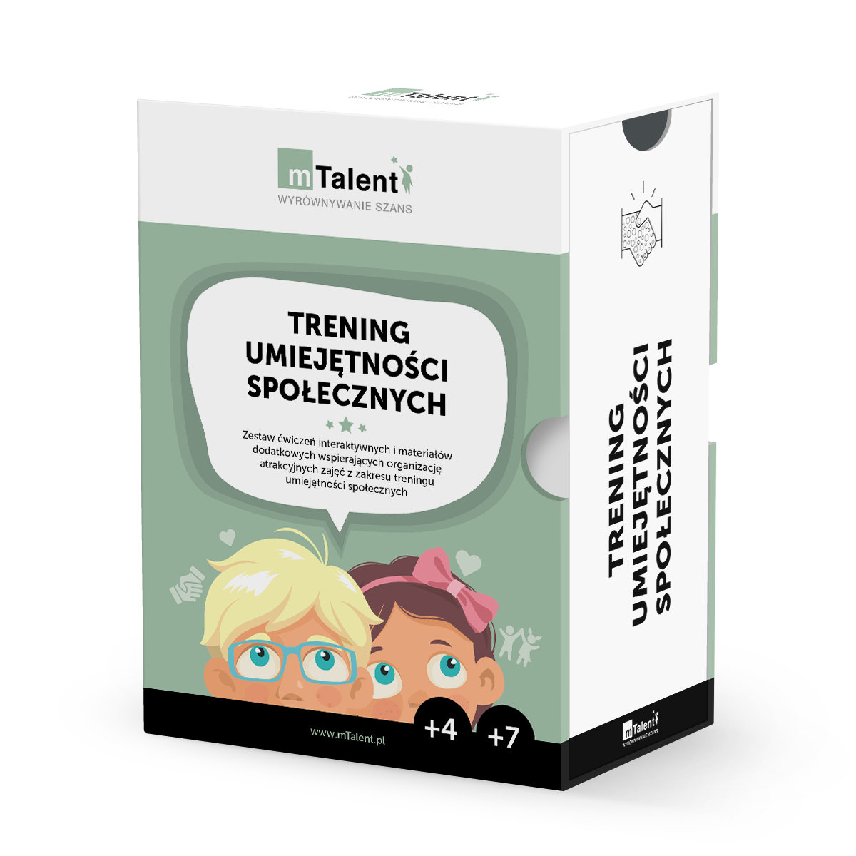 mTalent Trening Umiejętności Społecznych 2 mTalent Trening Umiejętności Społecznych – wizualizacja pudełka