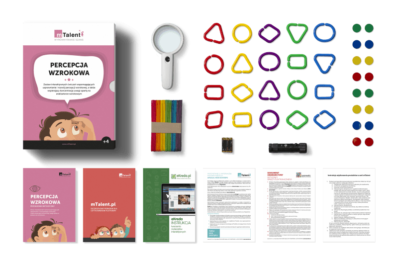 mtalent_zawartosci_ pudełek_Percepcja wzrokowa mTalent Percepcja wzrokowa