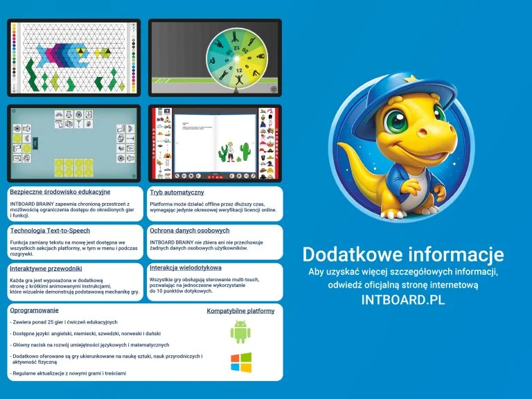 Stół interaktywny INTBOARD STYLE 43″ na Android + Oprogramowanie do gier w zestawie