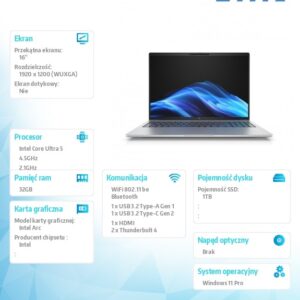 Notebook EliteBook 8 G1i U5-228V 1TB/32GB/W11P/16.0   C51M4ET