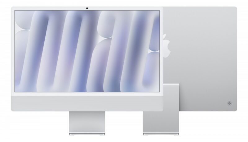 iMac 24 cale: M4 10/10, 16GB, 256GB SSD - Srebrny Nano