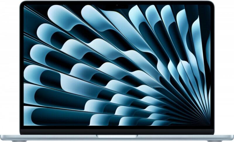 MacBook Air 13.6 cala: M4 10/10, 24GB, 256GB SSD, 70W - Błękitny