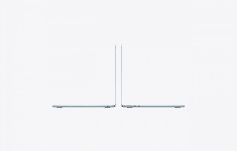 MacBook Air 13.6 cala: M4 10/10, 24GB, 256GB SSD, 70W - Błękitny