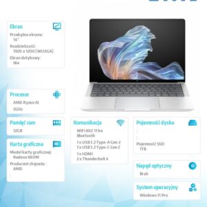 Notebook EliteBook X G1a AI7P360 1TB/32GB/W11P/14.0   B9ZX1ET