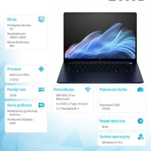 Notebook EliteBook Ultra G1i U5 228V/512GB/32GB/W11P/14.0   B9ZW8ET