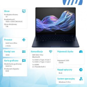 Notebook EliteBook X Flip G1i U5 228V/512GB/32GB/W11P/14.0   B9ZX7ET