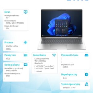 Notebook ProBook 4 G1i U7-255U 512GB/16GB/W11P/16.0   C51MLET