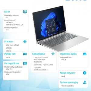 Notebook EliteBook 6i U5-225H 512GB/16GB/W11P/14.0   C51N6ET