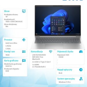 Notebook EliteBook 6 G1i  U5-225H 512GB/16GB/W11P/16.0  C51GLET