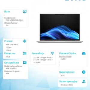 Notebook ProBook 4 G1i U7-255U 512GB/16GB/W11P/16.0   C51MNET