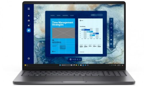 Laptop Dell Pro 16 PC16250 W11P C7 150U/16GB/512GB CL25/FgrPr/FHD IR Cam&Mic/WLAN+BT/16.0 FHD+/BcklKb/3C/3YPS Magnetite color, textured finish