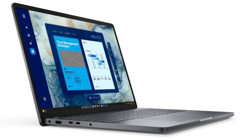 Laptop Dell Pro 16 PC16250 W11P C7 150U/16GB/512GB CL25/FgrPr/FHD IR Cam&Mic/WLAN+BT/16.0 FHD+/BcklKb/3C/3YPS Magnetite color, textured finish