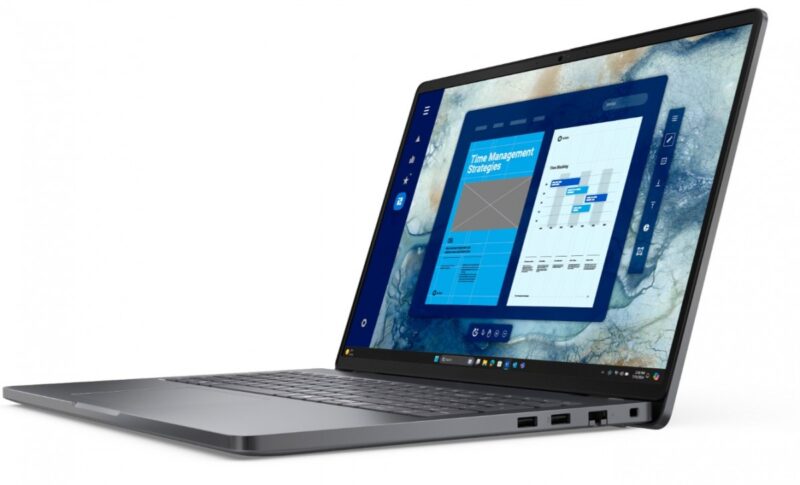 Laptop Dell Pro 16 PC16250 W11P C7 150U/16GB/512GB CL25/FgrPr/FHD IR Cam&Mic/WLAN+BT/16.0 FHD+/BcklKb/3C/3YPS Magnetite color, textured finish