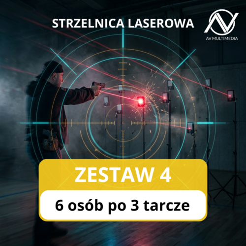 Zestaw 4 Strzelnica laserowa - Smart Target - zestaw 4