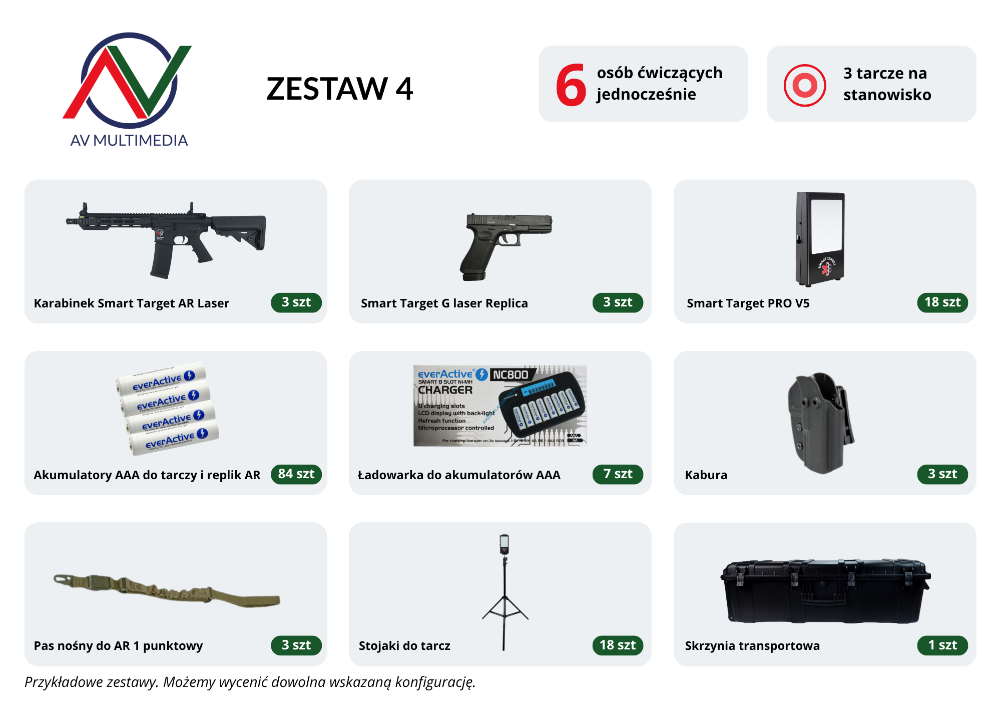 Strzelnica laserowa - Smart Target - zestaw 4