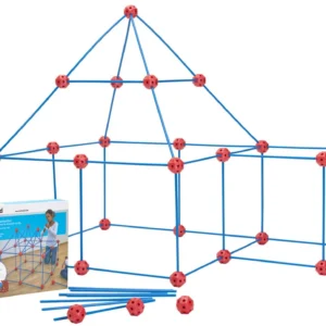 Zestaw konstrukcyjny do geometrii – 77 elementów do budowania brył